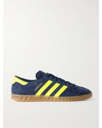 adidas Originals - Hamburg Leather-trimmed Suede Sneakers - Lyst