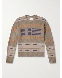 Aimé Leon Dore - Knitted Cotton Sweater - Lyst