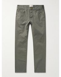 Sid Mashburn - Straight-Leg Stretch-Cotton Twill Trousers - Lyst