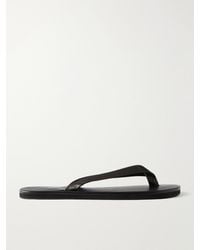 AURALEE - Leather Flip-Flops - Lyst