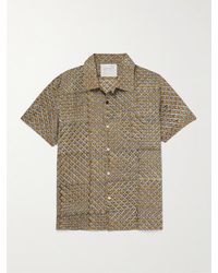 Kardo - Chintan Convertible-collar Printed Cotton Shirt - Lyst