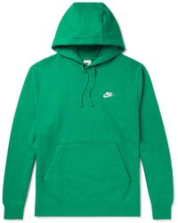 Nike - Sportswear Club Logo-embroidered Cotton-blend Jersey Hoodie - Lyst