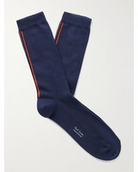 Paul Smith - Striped Cotton-blend Socks - Lyst
