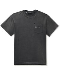 Enfants Riches Deprimes - Thrashed Distressed Logo-print Cotton-jersey T-shirt - Lyst