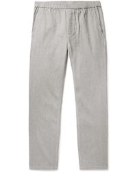 Outerknown Verano Beach Tapered Hemp And Organic Cotton-blend Pants - Gray