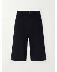 AURALEE - Wide-leg Silk Shorts - Lyst
