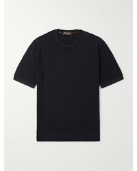 Loro Piana - Slim-Fit Cotton And Silk-Blend Piqué T-Shirt - Lyst
