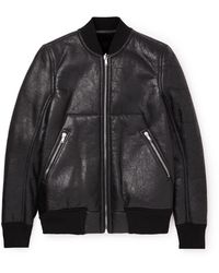Rick Owens - Luxor Shearling Bomber Jacket - Lyst