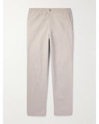 Polo Ralph Lauren - Embroidered Straight-leg Cotton-twill Chinos - Lyst