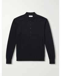 Dries Van Noten - Muano Merino Wool Polo Shirt - Lyst