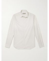 Canali - Pinstriped Cotton Shirt - Lyst