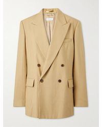 Dries Van Noten - Bishop Double-Breasted Belted Distressed Cady Blazer - Lyst