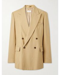 Dries Van Noten - Bishop Double-breasted Belted Distressed Cady Blazer - Lyst