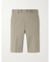 De Petrillo - Straight-Leg Cotton-Blend Twill Shorts - Lyst