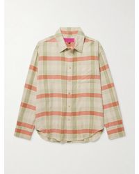 The Elder Statesman - Checked Cashmere And Wool-Blend Shirt - Lyst