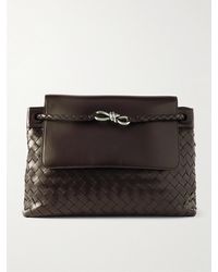 Bottega Veneta - Andiamo Intrecciato Leather Messenger Bag - Lyst