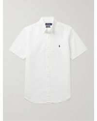 Polo Ralph Lauren - Button-down Collar Cotton-seersucker Shirt - Lyst