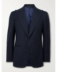 Saman Amel - Slim-Fit Wool, Linen And Silk-Blend Suit Jacket - Lyst