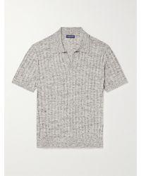 Frescobol Carioca - Rino Ribbed Cotton-blend Polo Shirt - Lyst