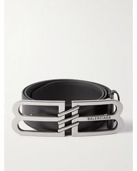 Balenciaga - 4Cm Logo-Embellished Leather Belt - Lyst