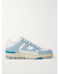 Axel Arigato - Area Lo Mesh And Nubuck-trimmed Leather Sneakers - Lyst