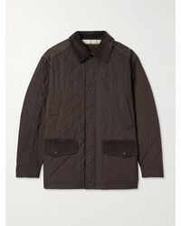James Purdey & Sons - Winchester Corduroy And Knit-Trimmed Quilted Padded Shell Jacket - Lyst
