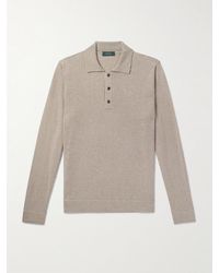 Incotex - Zanone Pullover aus einer Woll-Kaschmirmischung mit Polokragen - Lyst