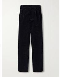 A.P.C. - Ricky Straight-Leg Cotton-Corduroy Trousers - Lyst