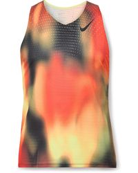 Nike - Aeroswift Elite Entry Slim-Fit Printed Dri-Fit Adv Mesh Tank Top - Lyst