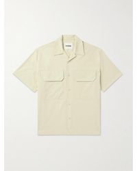 Jil Sander - Camp-Collar Cotton-Poplin Shirt - Lyst