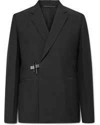 Givenchy - Embellished Wool And Mohair-blend Hopsack Blazer - Lyst
