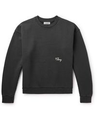 CHERRY LA - Logo-embroidered Cotton-jersey Sweatshirt - Lyst