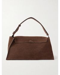 Studio Nicholson - Shiboru Suede Messenger Bag - Lyst