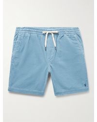 Polo Ralph Lauren - Shorts a gamba dritta in velluto a coste di cotone con coulisse Prepster - Lyst