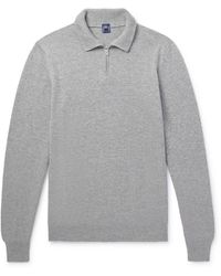 Fedeli - Favonio Slim-Fit Cashmere Half-Zip Sweater - Lyst