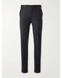 Kiton - Straight-Leg Pinstriped Wool Suit Trousers - Lyst