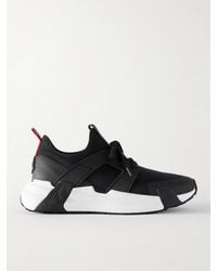 Moncler - Lunarove Rubber And Leather-trimmed Neoprene Sneakers - Lyst