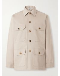 Ghiaia - Safari Cotton-Twill Overshirt - Lyst