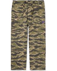 Needles - String Fatigue Straight-Leg Camouflage-Print Cotton-Ripstop Drawstring Trousers - Lyst
