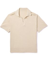 STÒFFA - Mouliné Cotton Polo Shirt - Lyst