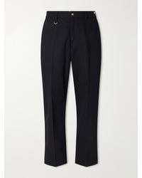 Neighborhood - Wide-Leg Twill Trousers - Lyst
