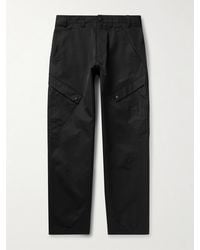 Moncler - Straight-Leg Cotton-Blend Twill Cargo Trousers - Lyst