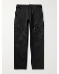 Moncler - Straight-leg Cotton-blend Twill Cargo Trousers - Lyst
