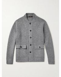 Incotex - Zanone Wool And Cashmere-Blend Cardigan - Lyst
