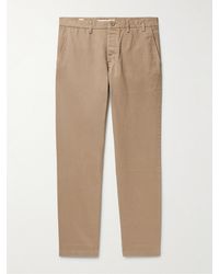 Norse Projects - Aros Heavy Straight-leg Organic Cotton Trousers - Lyst