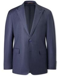 Canali - Stretch-Wool And Cashmere-Blend Suit Jacket - Lyst
