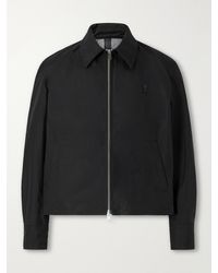 Ami Paris - Logo-Appliquéd Shell Blouson Jacket - Lyst