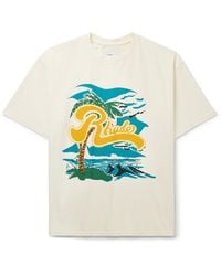 Rhude - Regatta Logo-print Cotton-jersey T-shirt - Lyst