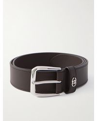 Gucci - 3.5Cm Logo-Embellished Leather Belt - Lyst