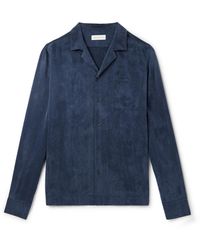 Dries Van Noten - Camp-Collar Washed Satin-Twill Shirt - Lyst